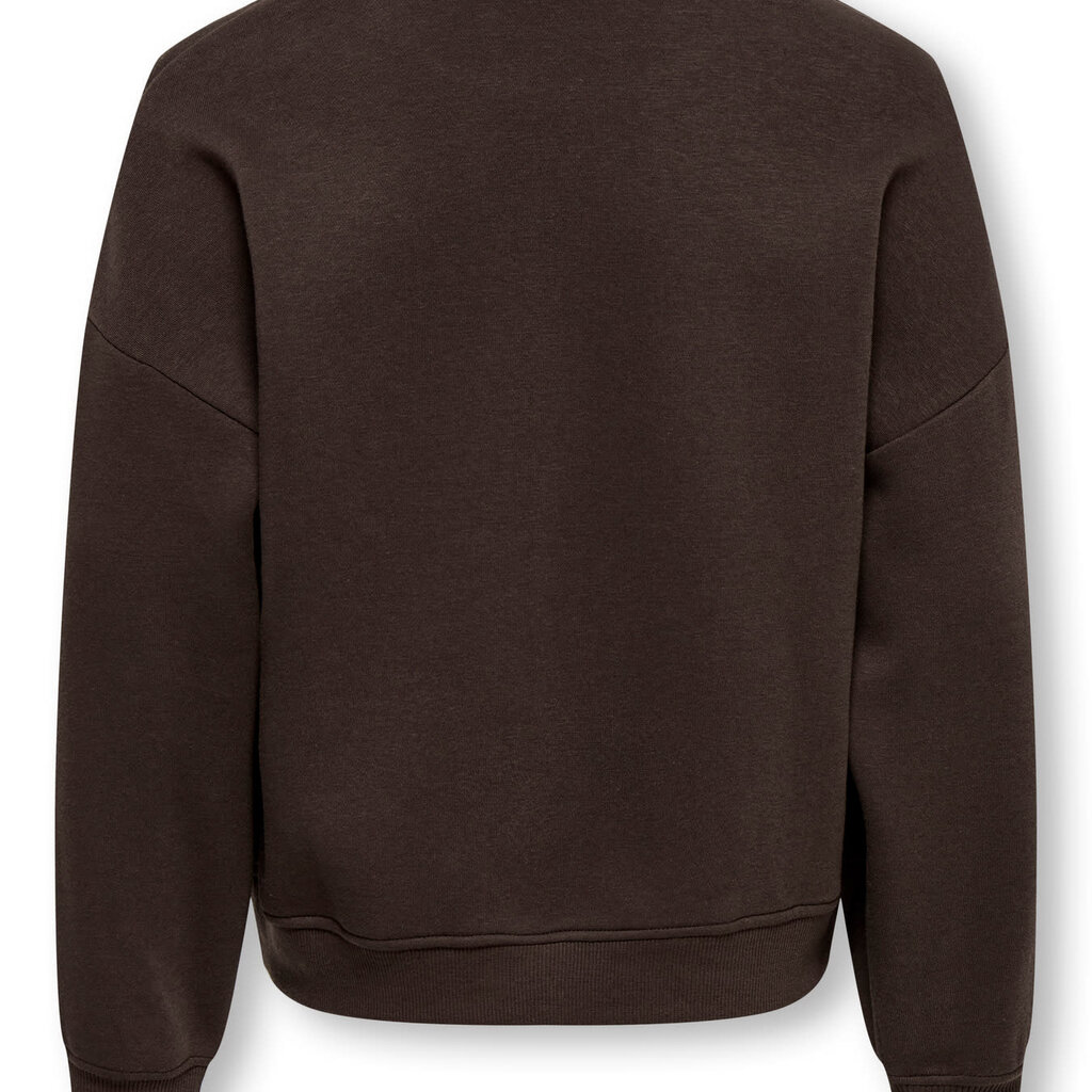 KIDS ONLY KOGSWEAT L/S CREW OVERSIZE SWT NOOS 15357233 Coffee Bean