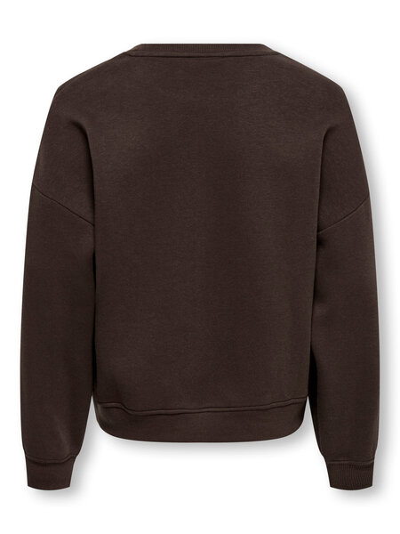 KIDS ONLY KOGSWEAT L/S CREW OVERSIZE SWT NOOS 15357233 Coffee Bean
