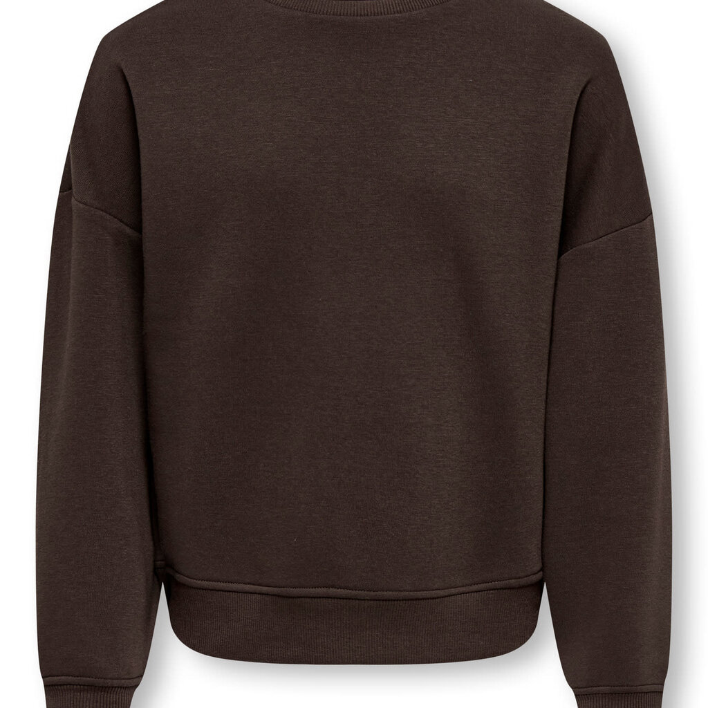 KIDS ONLY KOGSWEAT L/S CREW OVERSIZE SWT NOOS 15357233 Coffee Bean