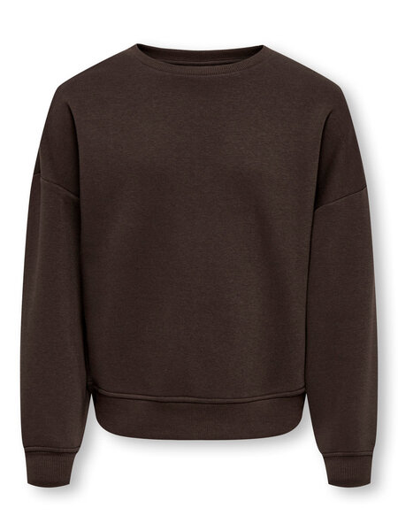 KIDS ONLY KOGSWEAT L/S CREW OVERSIZE SWT NOOS 15357233 Coffee Bean