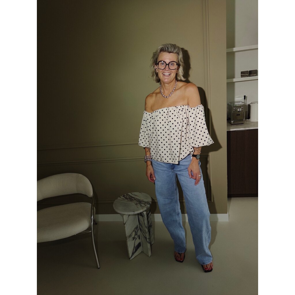 TALL streetch jeans omslag boord - light blue