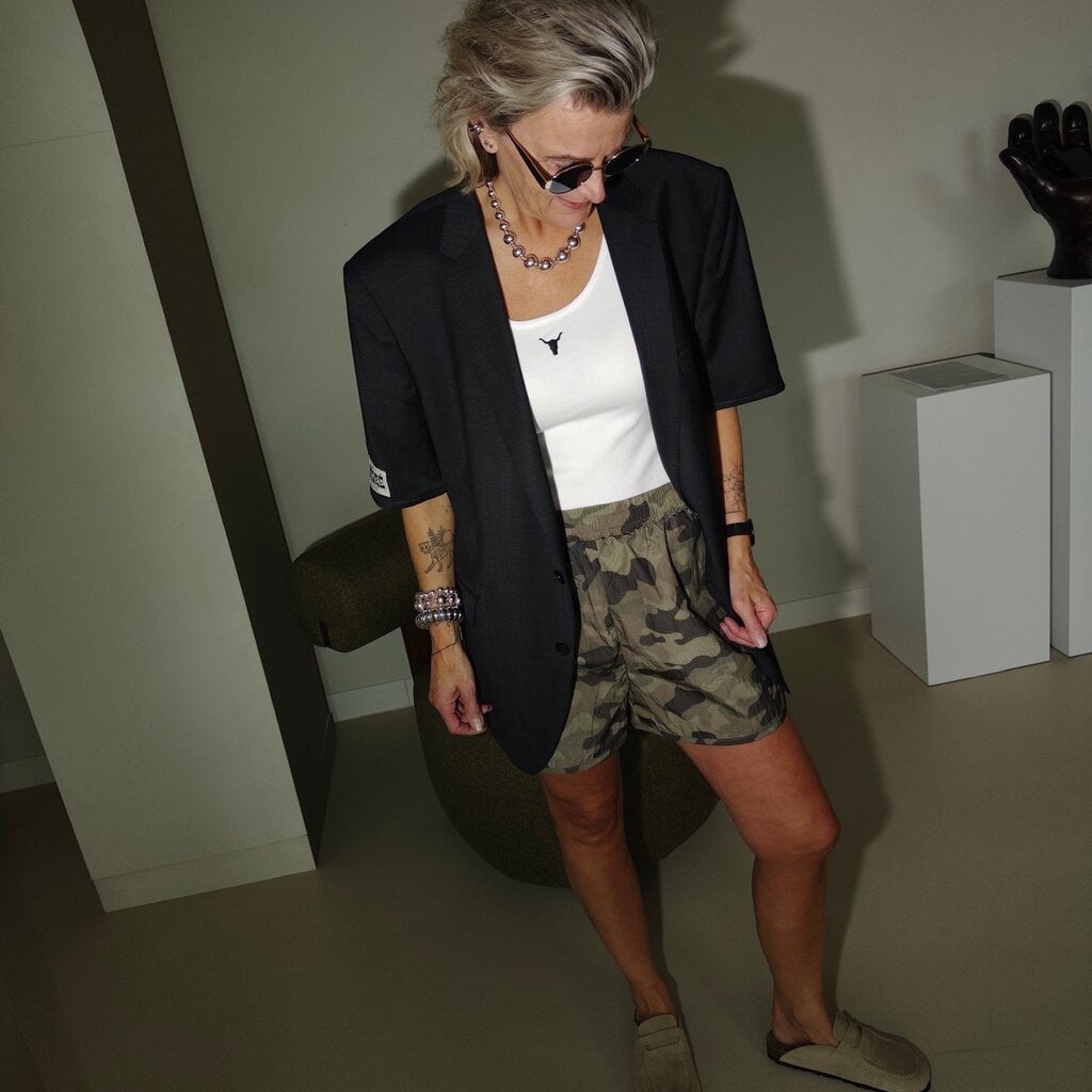 Camouflage short parachute stof