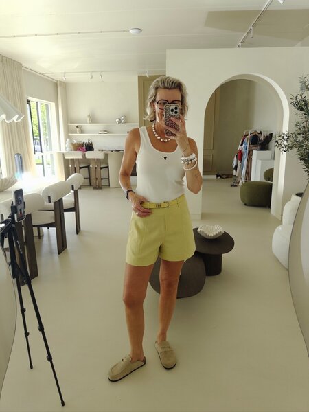 Short pantalon - mustard