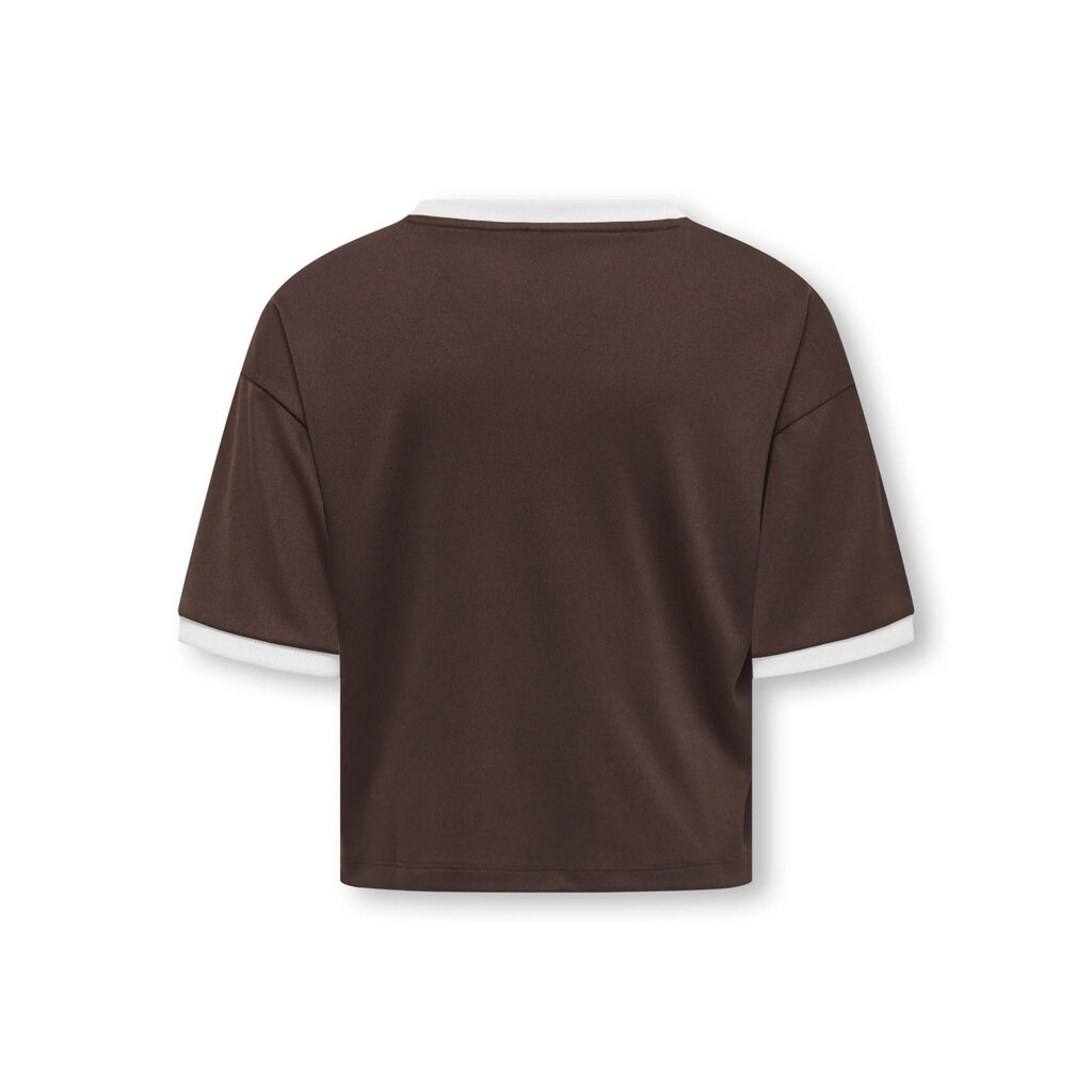 KIDS ONLY KOGLAILA SS O-NECK SPORTY TOP 15392676 coffee bean