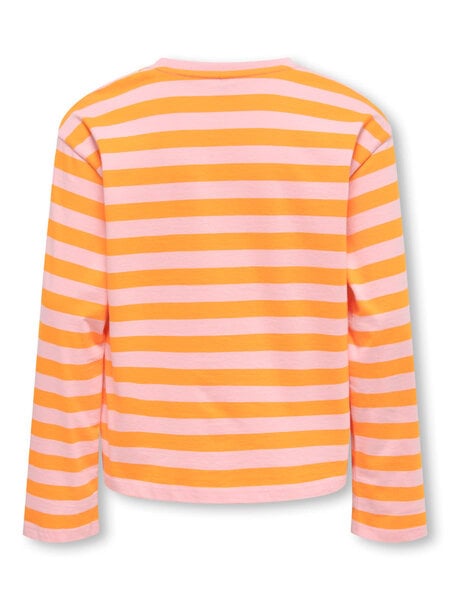 KIDS ONLY KOGEIDA L/S STRIPE TOP 15392665 Marigold/Pink