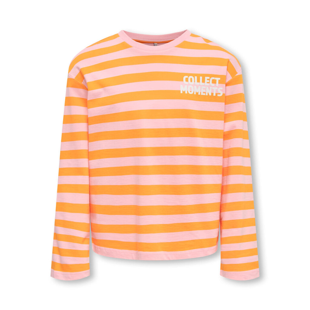 KIDS ONLY KOGEIDA L/S STRIPE TOP 15392665 Marigold/Pink