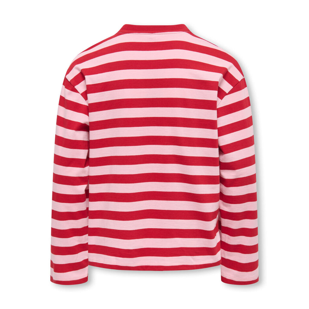 KIDS ONLY KOGEIDA L/S STRIPE TOP 15392665 Red/Pink