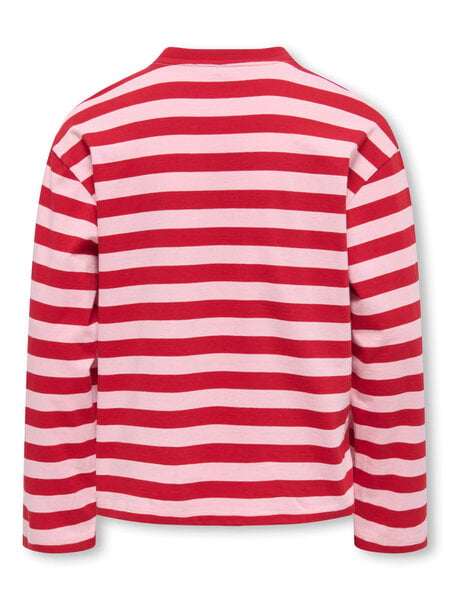 KIDS ONLY KOGEIDA L/S STRIPE TOP 15392665 Red/Pink