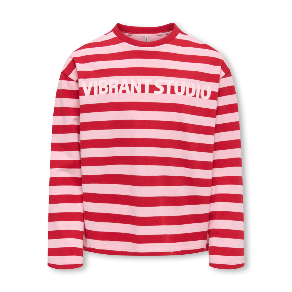 KIDS ONLY KOGEIDA L/S STRIPE TOP 15392665 Red/Pink