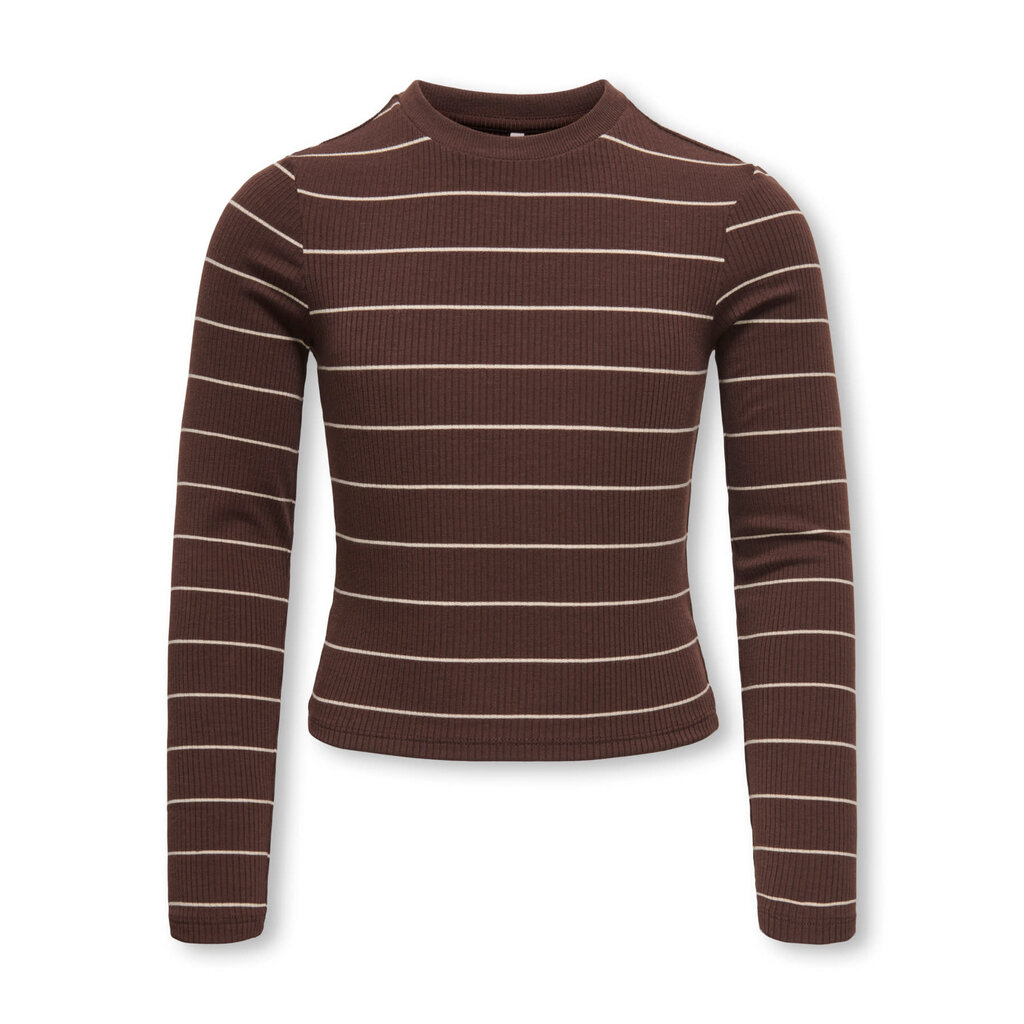 KIDS ONLY KOGLUPE L/S STRIPE TEE JRS 15379478 Chicory Coffee Pumice Stone