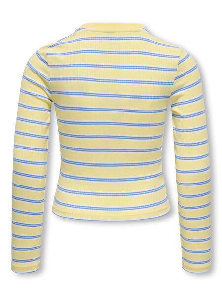 KIDS ONLY KOGLUPE L/S STRIPE TEE JRS 15379478 Mellow Yellow Allure/White