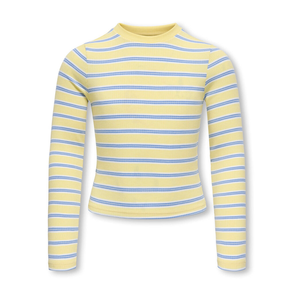 KIDS ONLY KOGLUPE L/S STRIPE TEE JRS 15379478 Mellow Yellow Allure/White