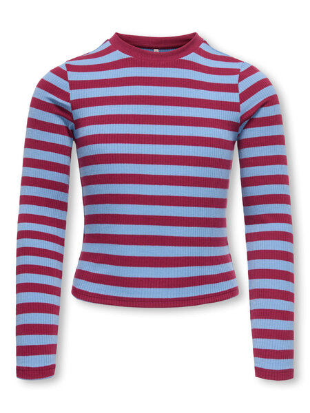 KIDS ONLY KOGLUPE L/S STRIPE TEE JRS 15379478 Allure Rumba Red