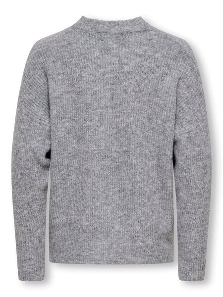 KIDS ONLY KOGJERICO L/S PULLOVER VD KNT 15353348 Grey Melange PARIS/Dark Navy