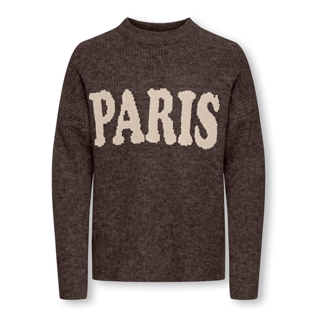 KIDS ONLY KOGJERICO L/S PULLOVER VD KNT 15353348 Coffee Bean PARIS/Sandshell