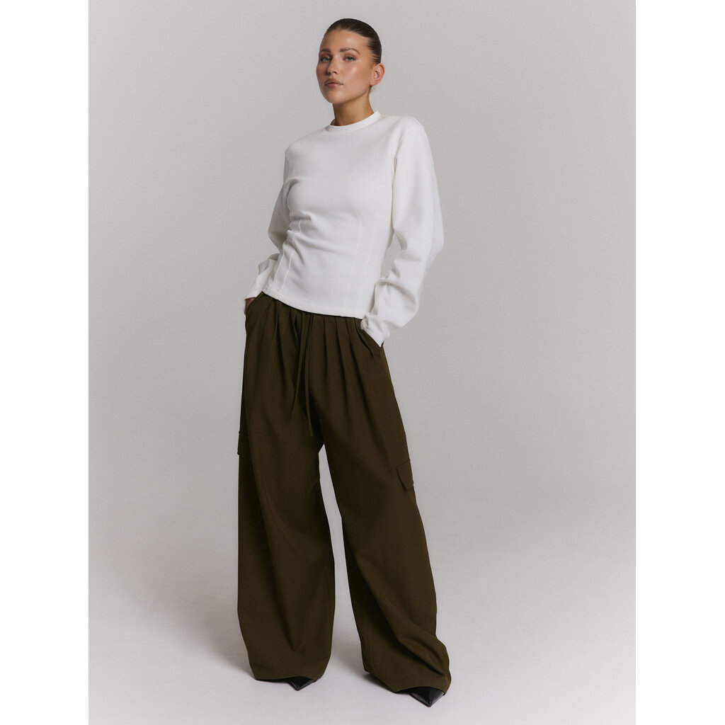 REFINED balloon sleeves top YUMI (R2608805151) off white