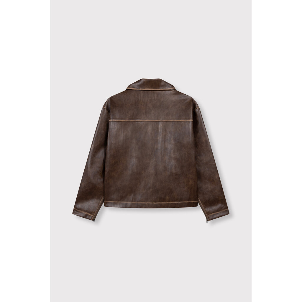 REFINED vintage look leather jacket SAI (R2608480033)