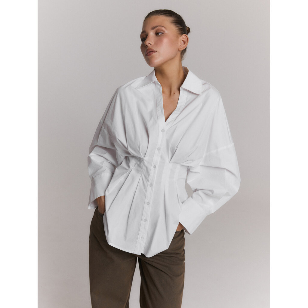 REFINED taillered blouse GUUSJE (R2608941016) white