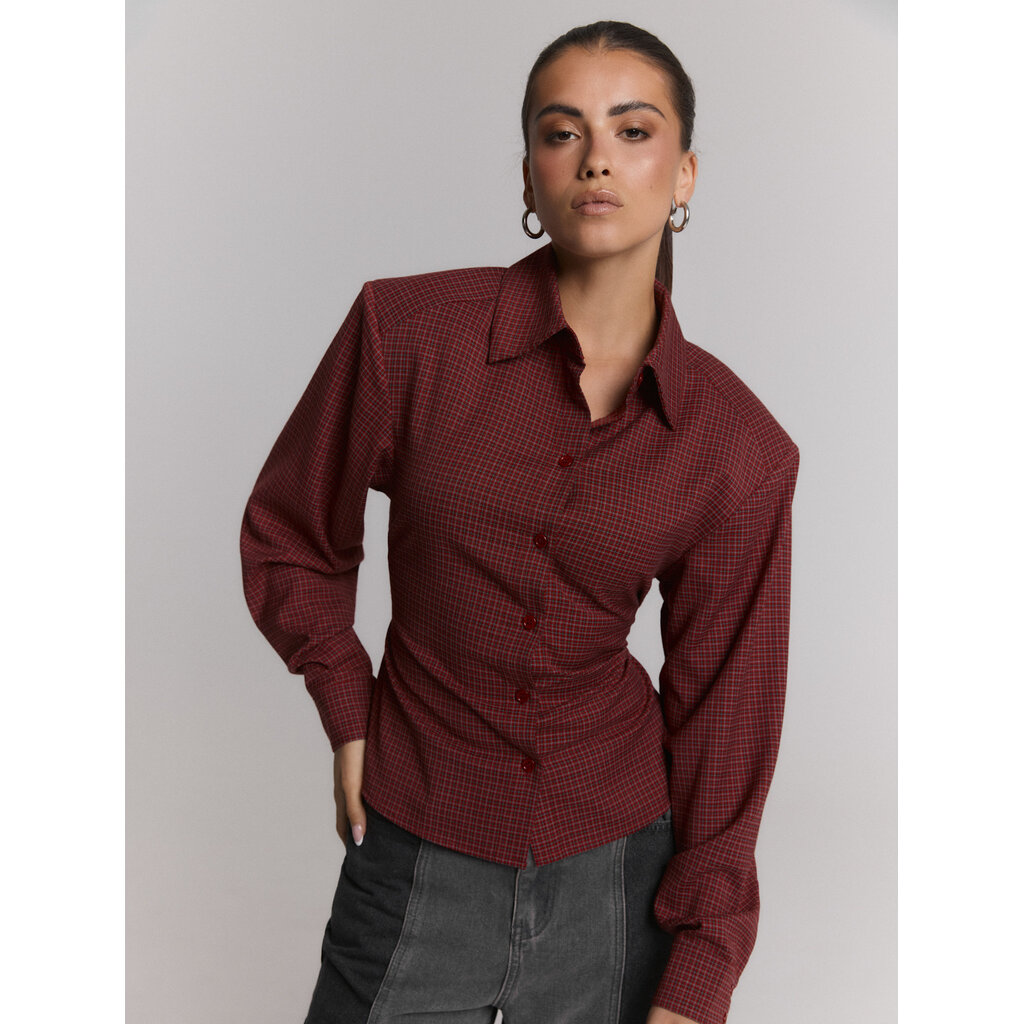 REFINED check blouse strap back PRESLEY (R2608966055) check