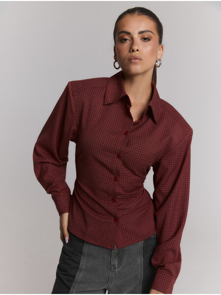 REFINED check blouse strap back PRESLEY (R2608966055) check