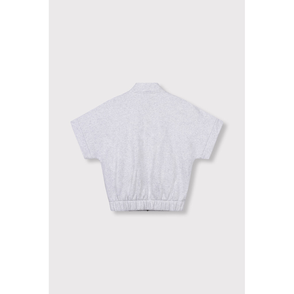 REFINED short sleeve cardigan LEONA (R2608403155) grey melange