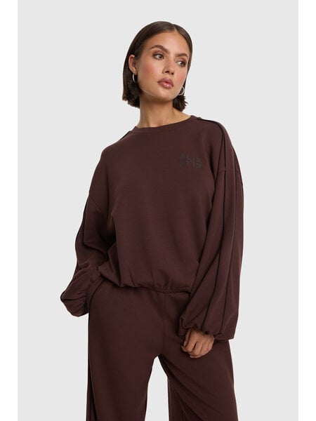 ALIX knitted piping sweater (2608860939) warm brown