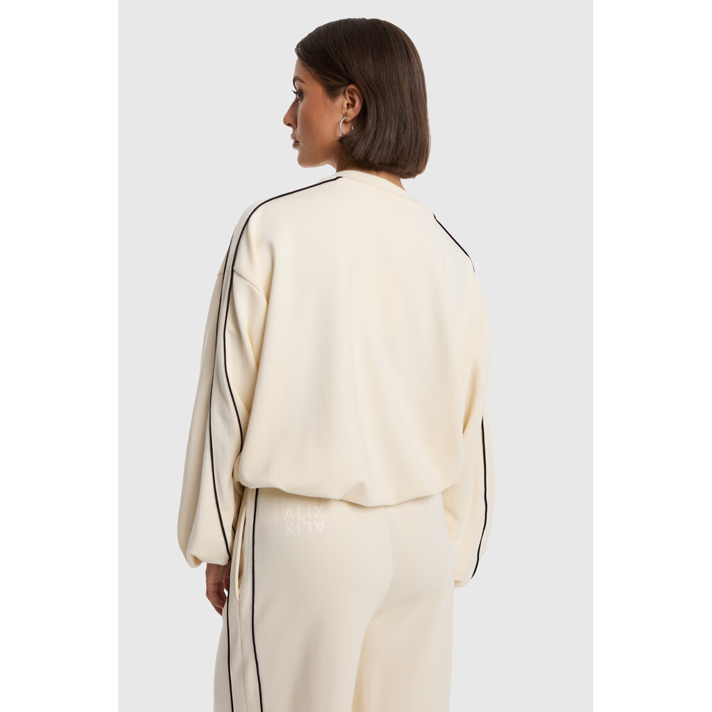 ALIX knitted piping sweater (2608860939) cream