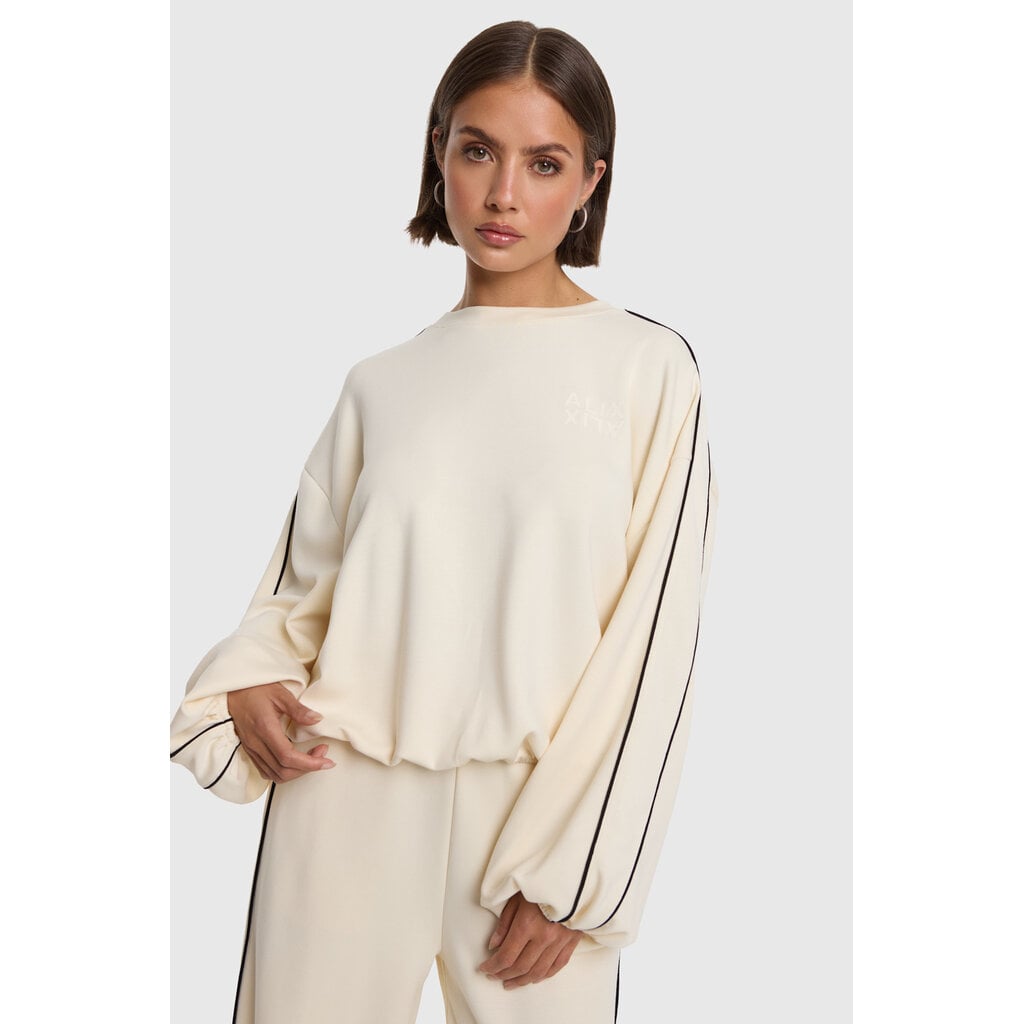 ALIX knitted piping sweater (2608860939) cream