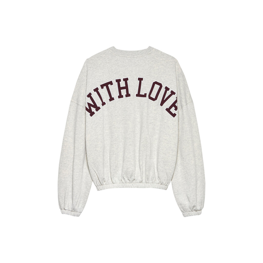 CATWALK JUNKIE Oversized graphic sweater 2603020604 Light Grey Melange