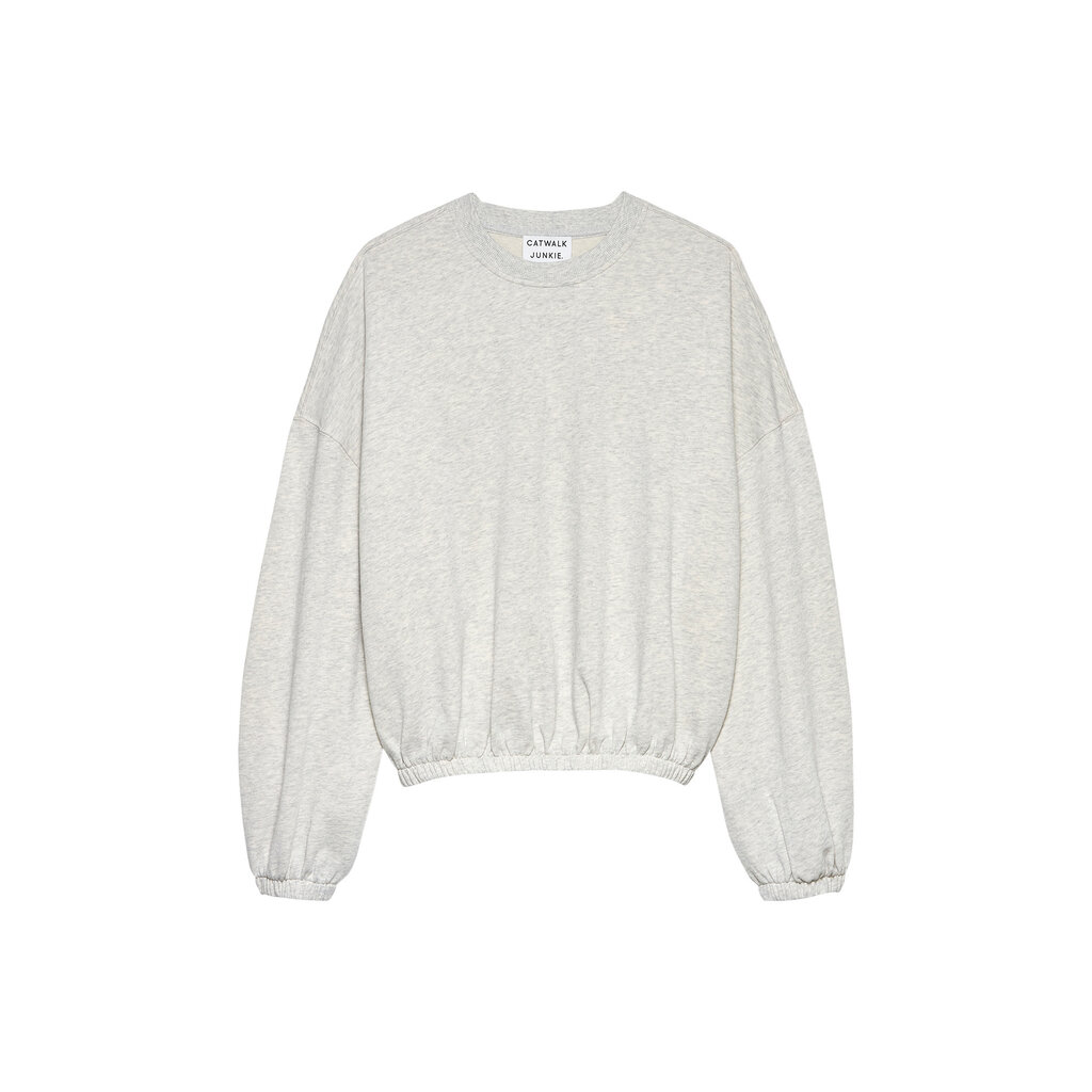 CATWALK JUNKIE Oversized graphic sweater 2603020604 Light Grey Melange