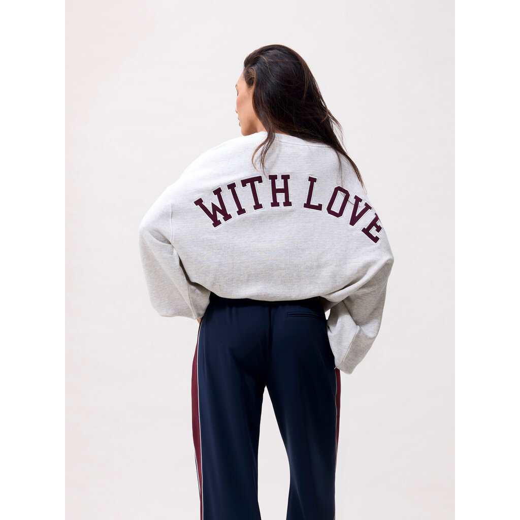 CATWALK JUNKIE Oversized graphic sweater 2603020604 Light Grey Melange
