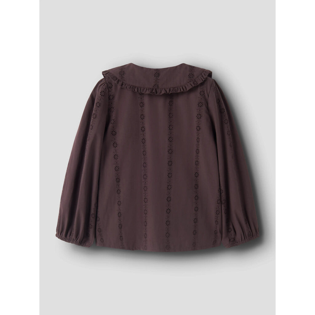 name it NMFNINAR LS SHIRT 13259470 Chocolate Plum