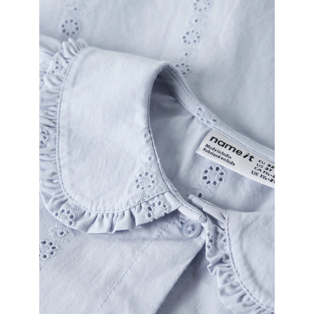 name it NMFNINAR LS SHIRT 13259470 Subdued Blue