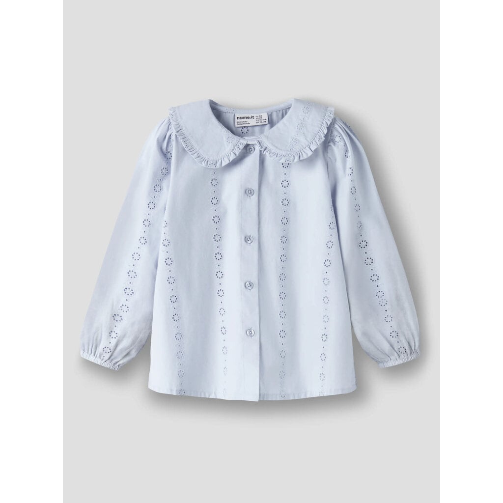 name it NMFNINAR LS SHIRT 13259470 Subdued Blue