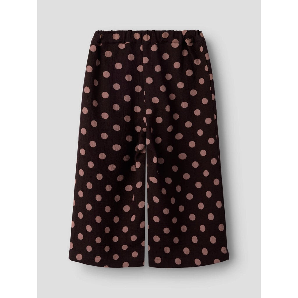 name it NMFNINA WIDE PANT 13259466 Chocolate Plum