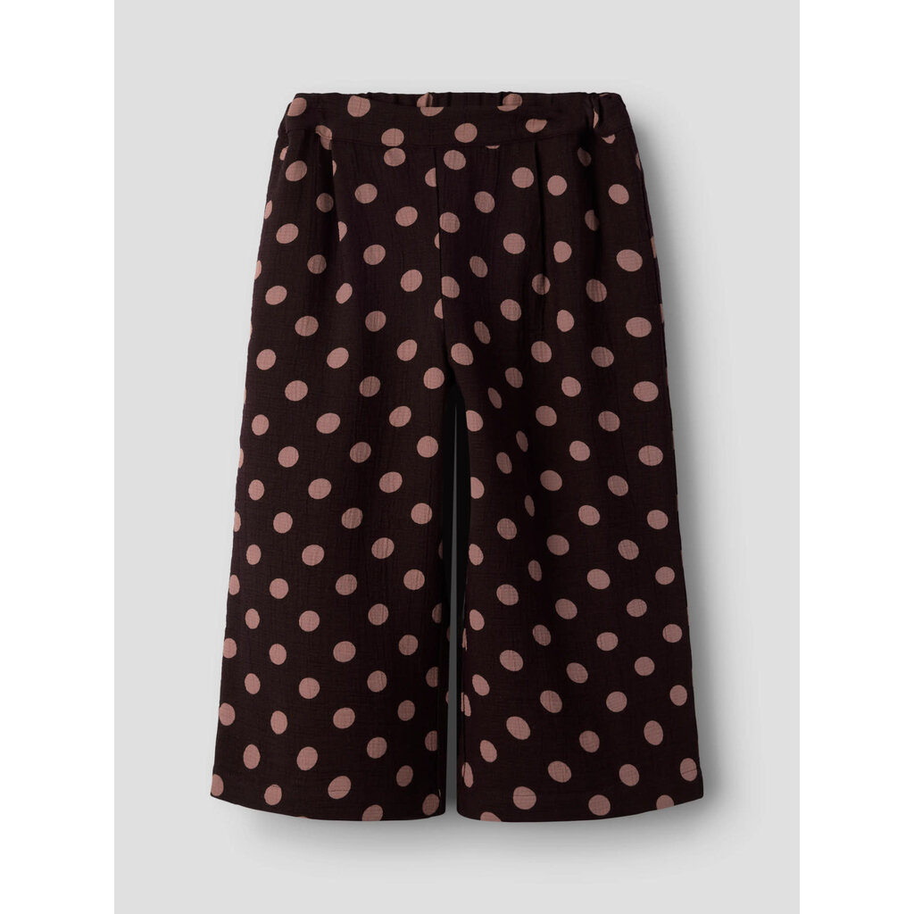 name it NMFNINA WIDE PANT 13259466 Chocolate Plum