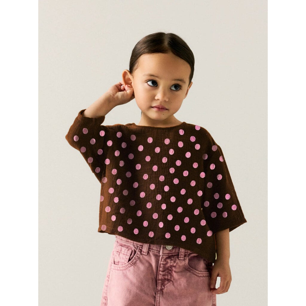 name it NMFNINA 3/4 RLX TOP 13259467 Chocolate Plum
