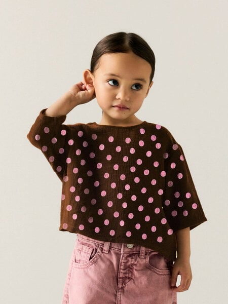name it NMFNINA 3/4 RLX TOP 13259467 Chocolate Plum