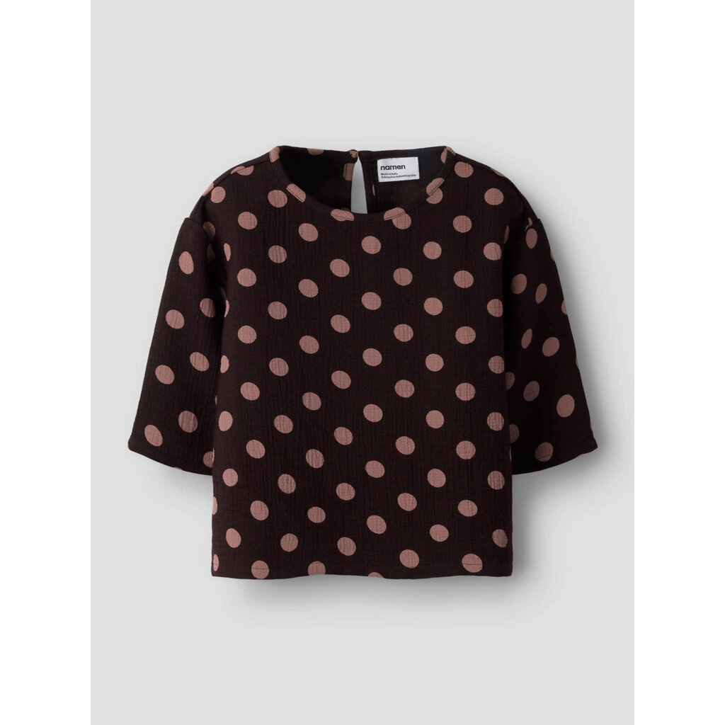name it NMFNINA 3/4 RLX TOP 13259467 Chocolate Plum