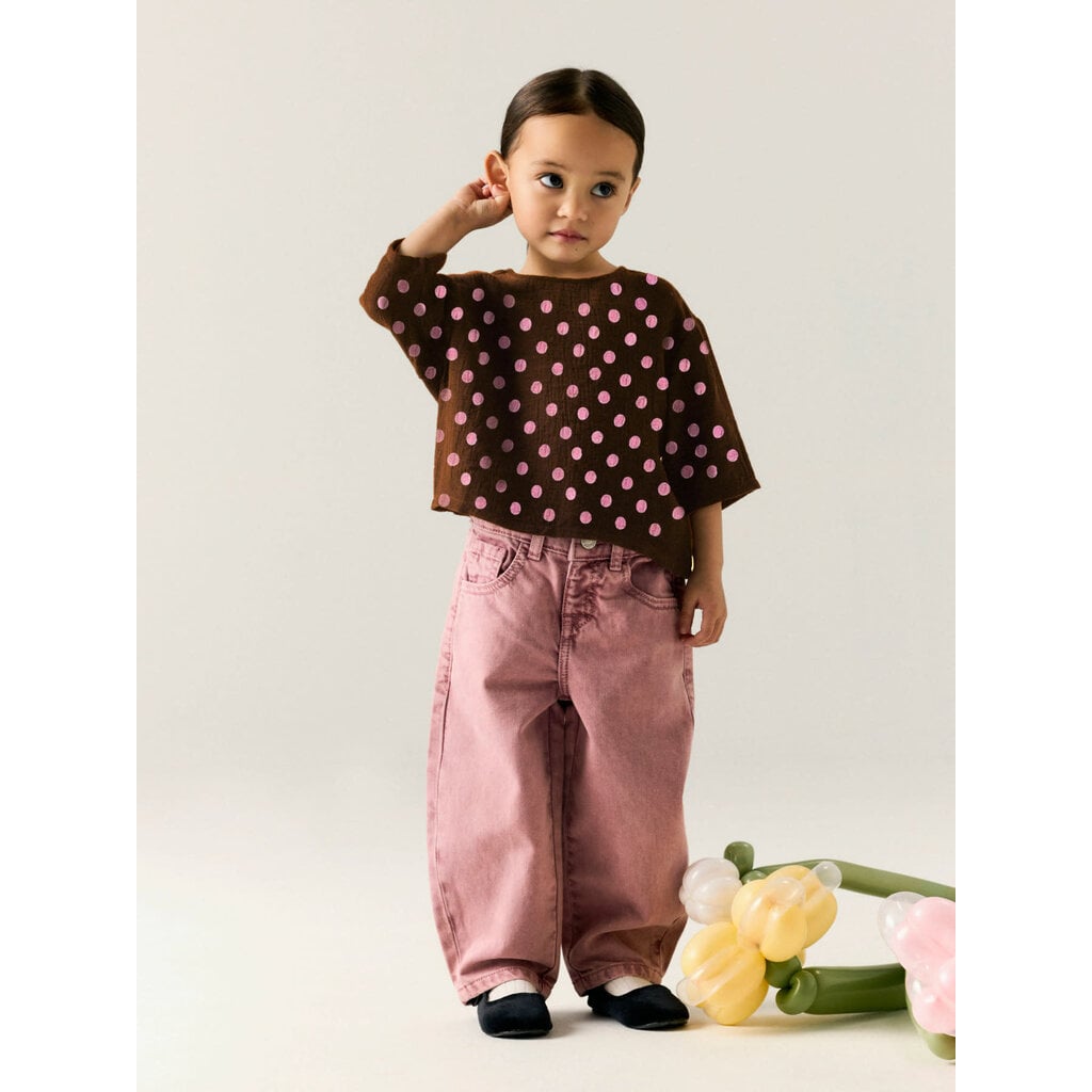 name it NMFNINA 3/4 RLX TOP 13259467 Chocolate Plum