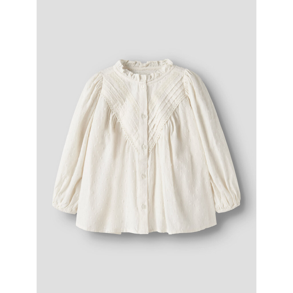 name it NMFLEXIE LS SHIRT 13258098 Antique White