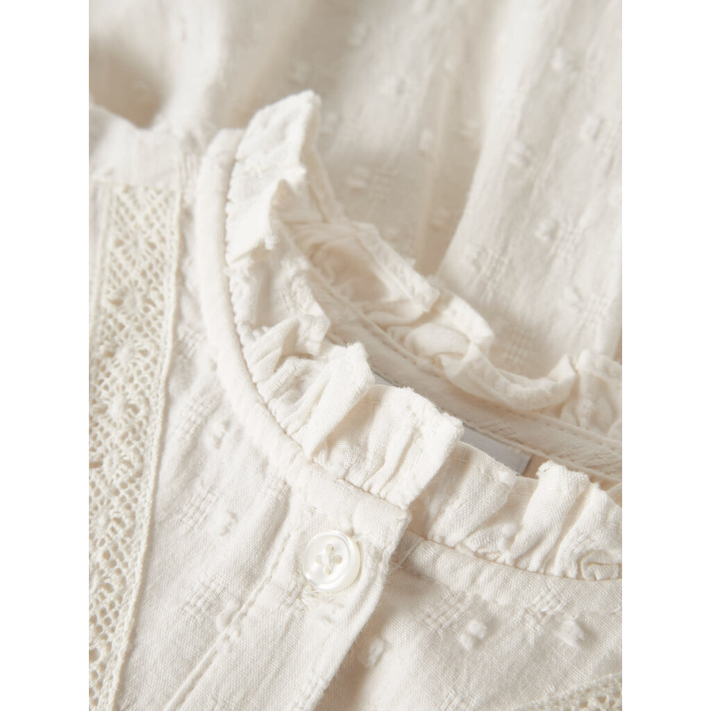 name it NMFLEXIE LS SHIRT 13258098 Antique White