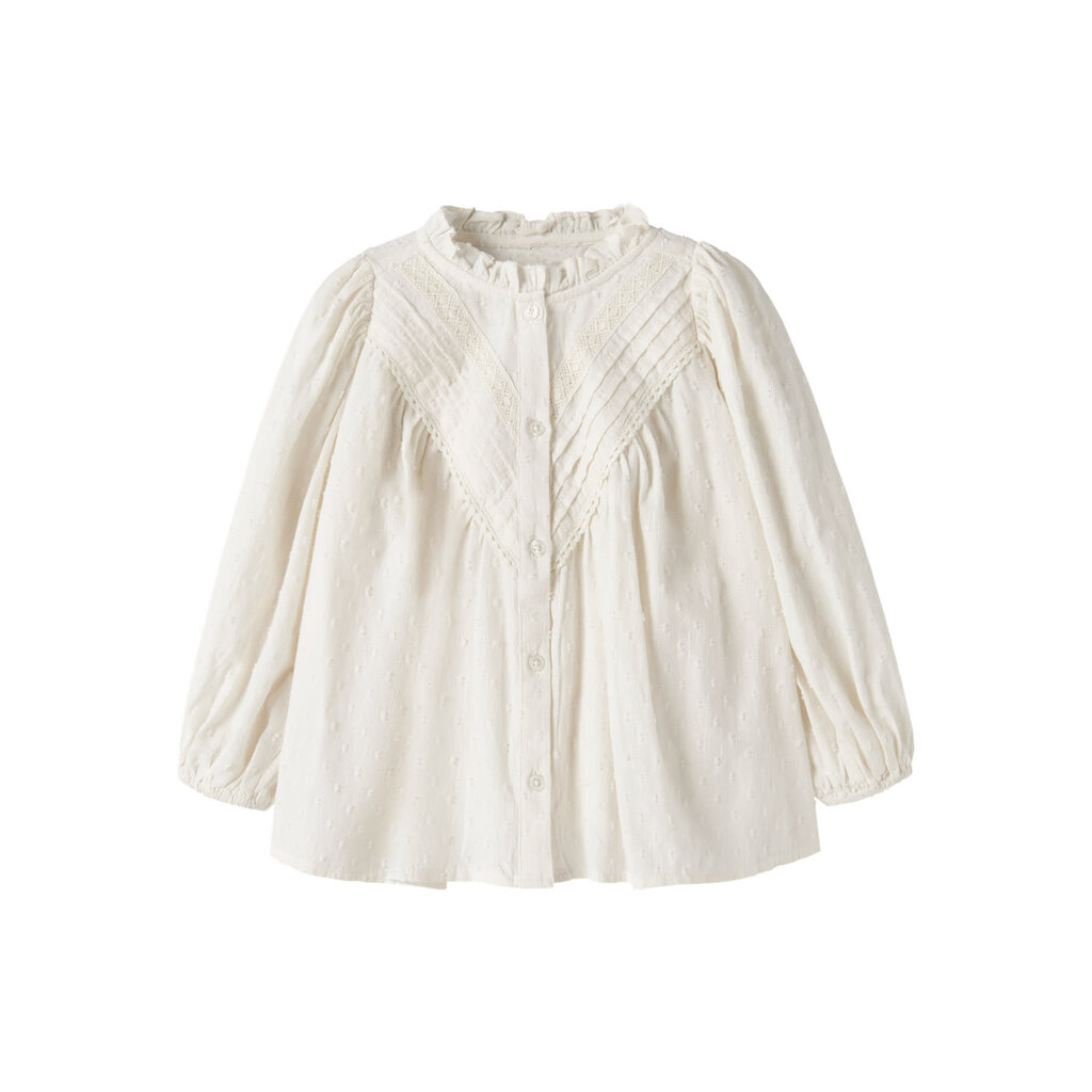 name it NMFLEXIE LS SHIRT 13258098 Antique White