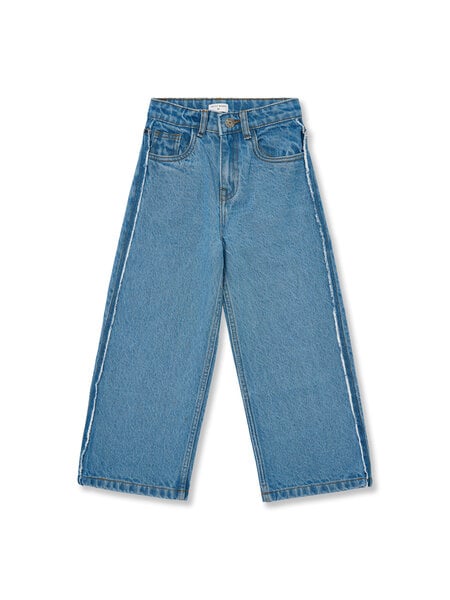 PETIT BLUSH Wide leg Jeans | Mid Blue AW26-610