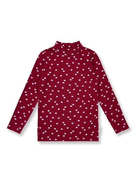 PETIT BLUSH Turtle Neck | Hearts AOP AW26-201