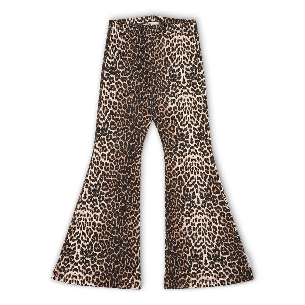 PETIT BLUSH Bowie Flared Pants | Leopard AOP AW26-601