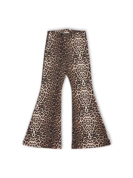 PETIT BLUSH Bowie Flared Pants | Leopard AOP AW26-601
