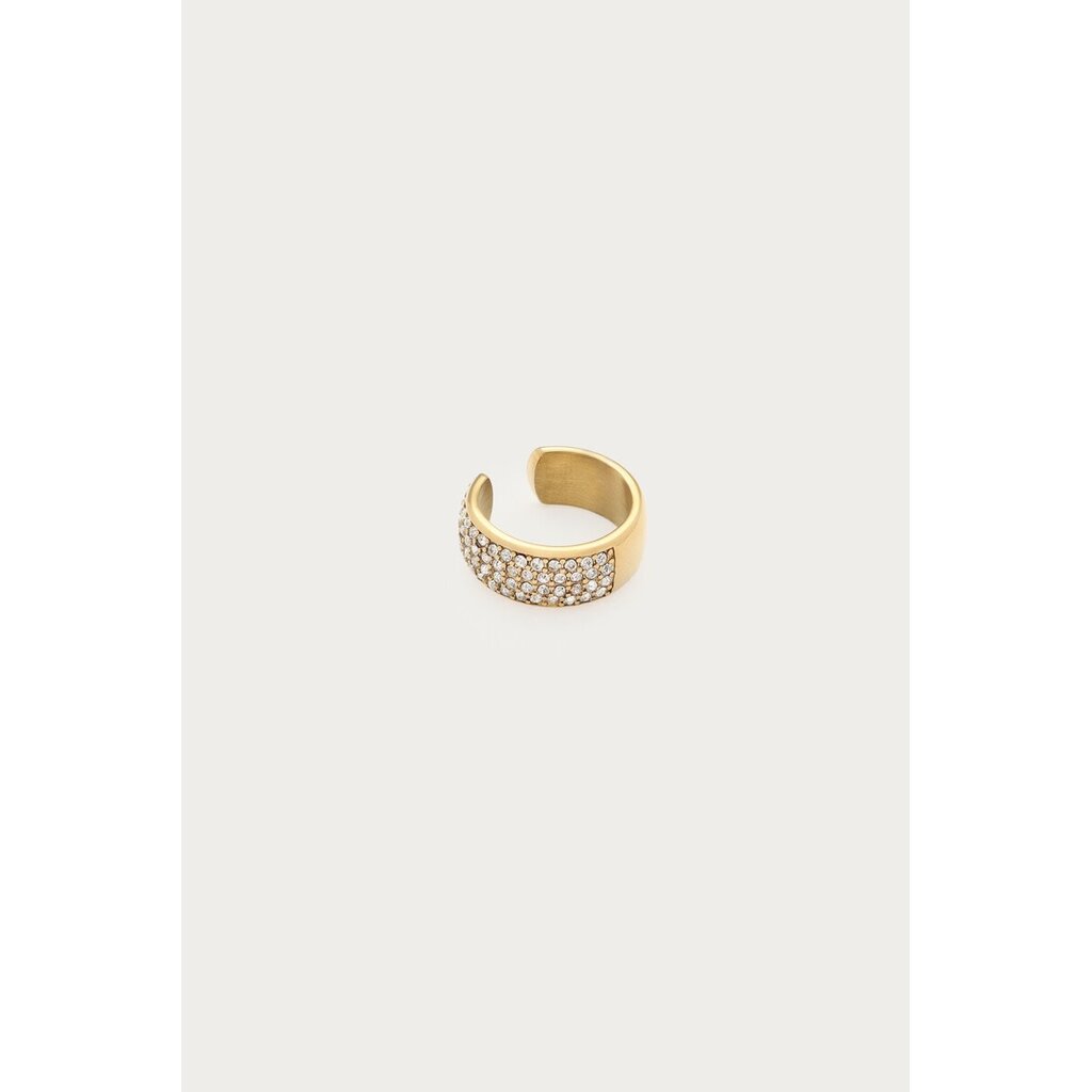 Ear game ear cuff met strass stenen MJ16659 Goud