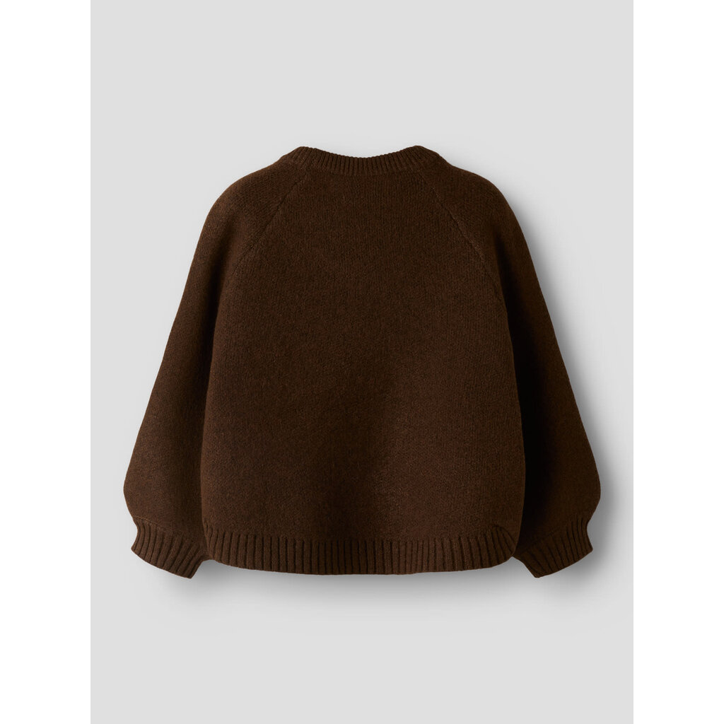 name it NMFNDOPER LS KNIT 13259431 Chocolate Plum