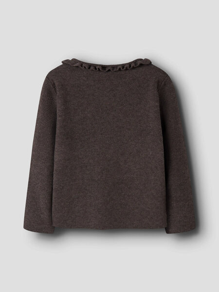 name it NMFNALIE LS KNIT 13259436 Chocolate Plum